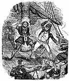 Maynard attacks Blackbeard